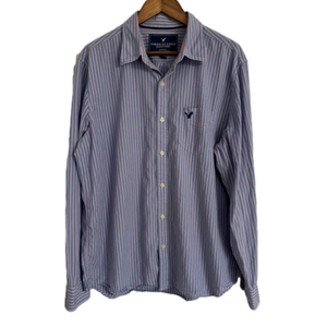 American Eagle Outfitters Button Down Shirt Mens XL Striped Long Sleeve Casual